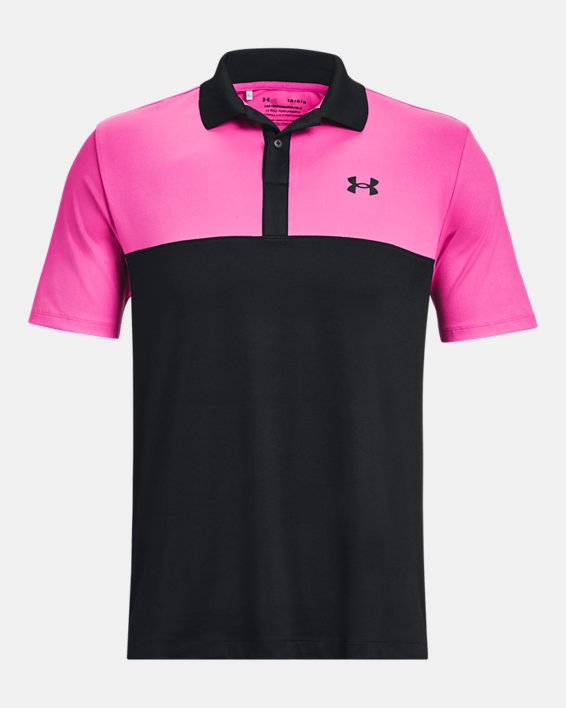 Men's UA Performance 3.0 Colorblock Polo in Black image number 4